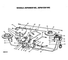 GE JGP641EM1WG burner assembly diagram