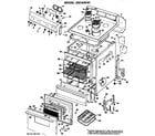 GE JBS16*N1 main body/cooktop/controls diagram