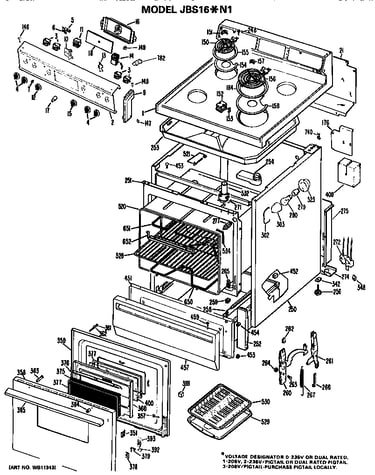 Main body/cooktop/controls
