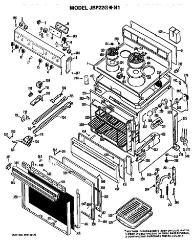Main body/cooktop/controls