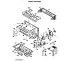 GE JVM142K03 oven cavity/installation diagram