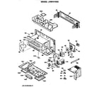 GE JVM141K03 oven cavity/installation diagram