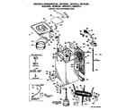 GE WWA8326LBL cabinet and suspension diagram