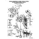 GE WWA8324GBL cabinet and suspension diagram
