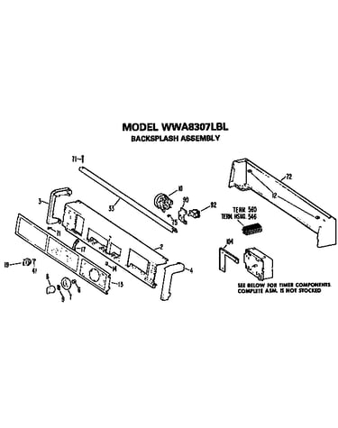 Backsplash for wwa8307lbl