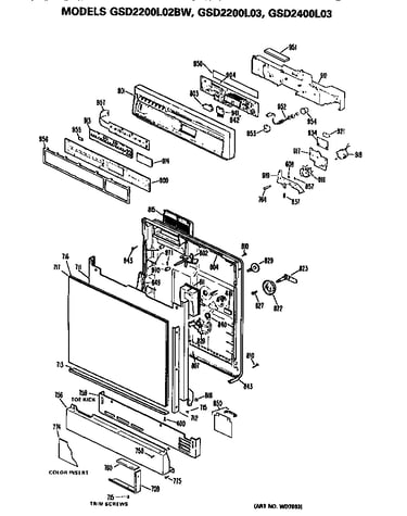 Front/control panel