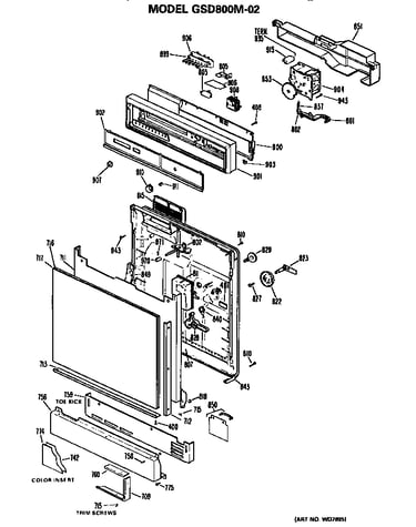 Front/control panel