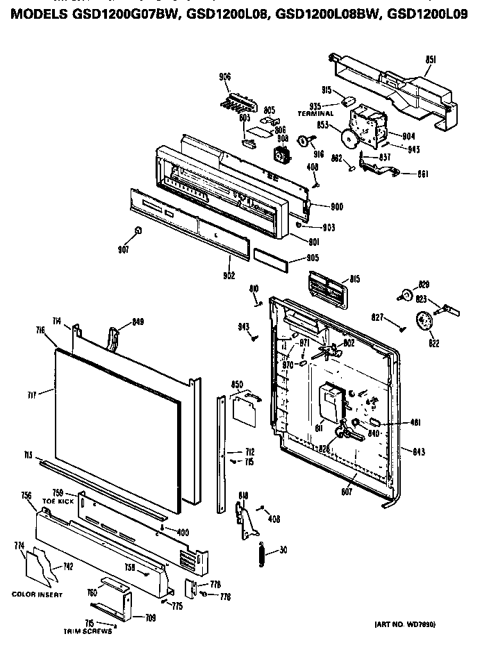 FRONT/CONTROL PANEL