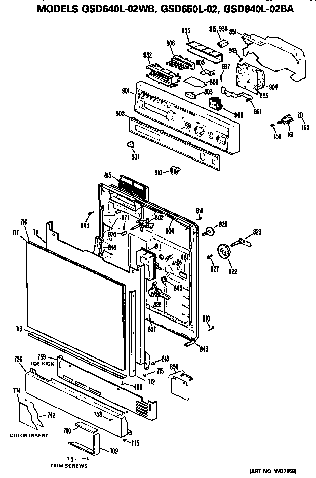 FRONT/CONTROL PANEL