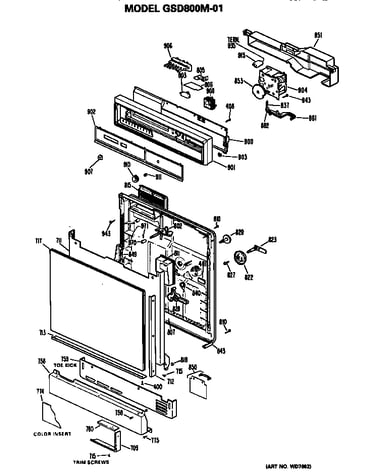 Front/control panel
