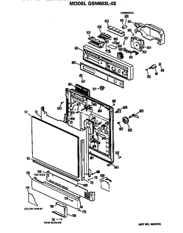 Front/control panel