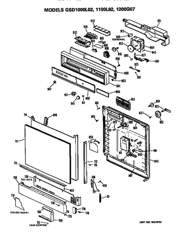 Front/control panel
