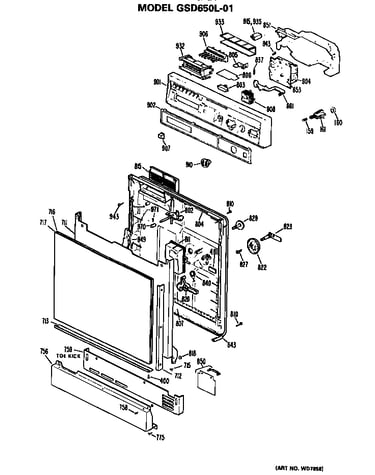 Front/control panel