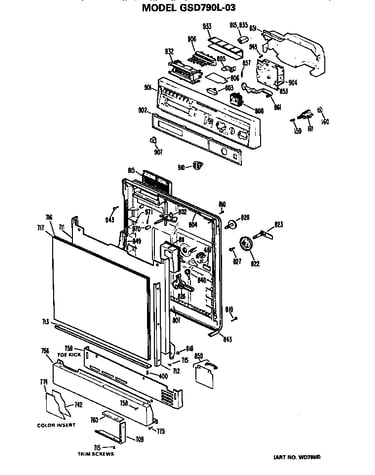 Front/control panel