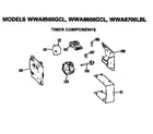 GE WWA8600GCL timer for wwa8500, 8600 and 8700 diagram