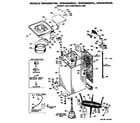GE WWA8354VNL cabinet and suspension diagram