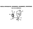 GE WWA8500GCL pinch valve components diagram