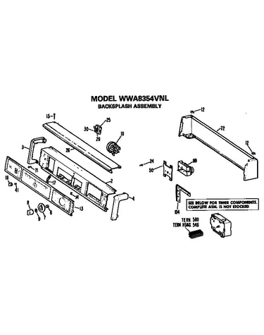 Backsplash for wwa8354vnl