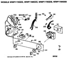 GE WWP1170GEB console controls diagram