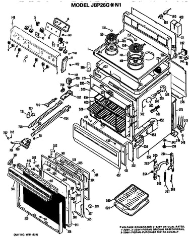 Main body/cooktop/controls