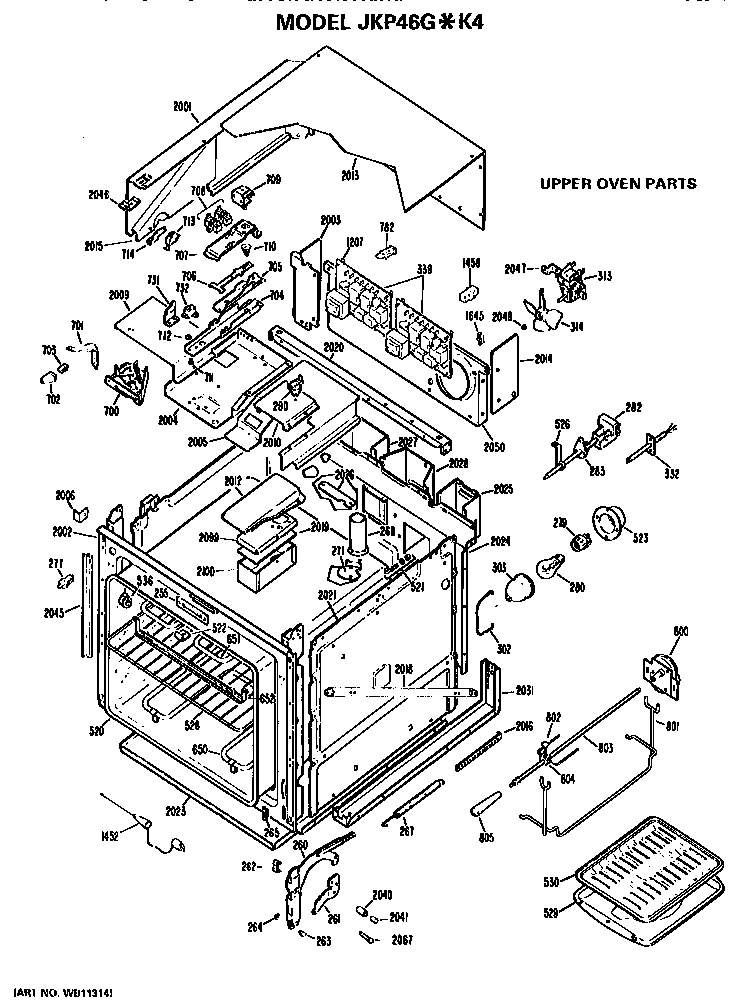 Upper oven