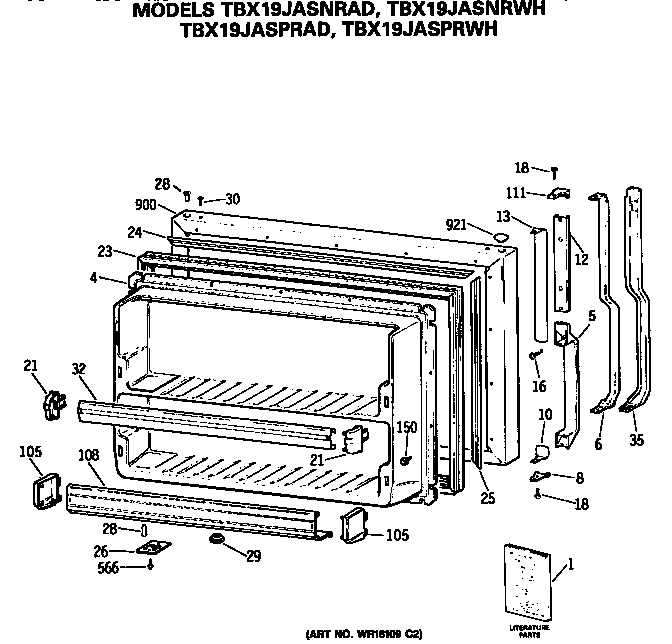 Freezer door