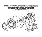 GE DDG7287RBL drum and duct diagram