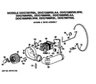 GE DDG7680RBL blower and drive diagram