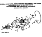 GE DDG5180RBL blower and drive diagram