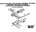 GE DDG7280RBL gas valve and burner diagram