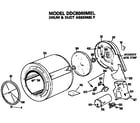GE DDC6000MEL drum and duct diagram