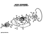 GE DDC6000MEL blower and drive diagram