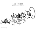 GE DDC6400PBL blower and drive diagram