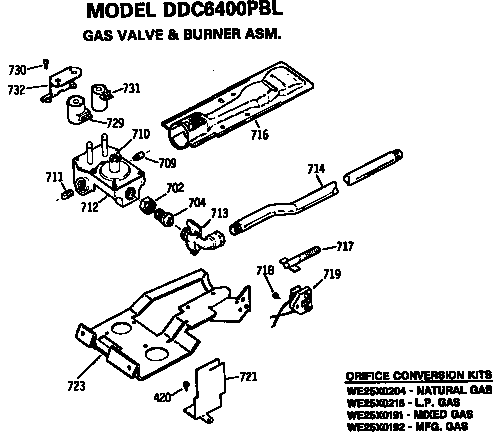 GAS VALVE AND BURNER