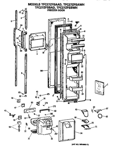 Freezer door