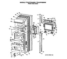 GE TFC27PFSBWW fresh food door diagram