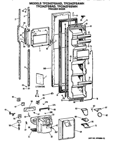 Freezer door