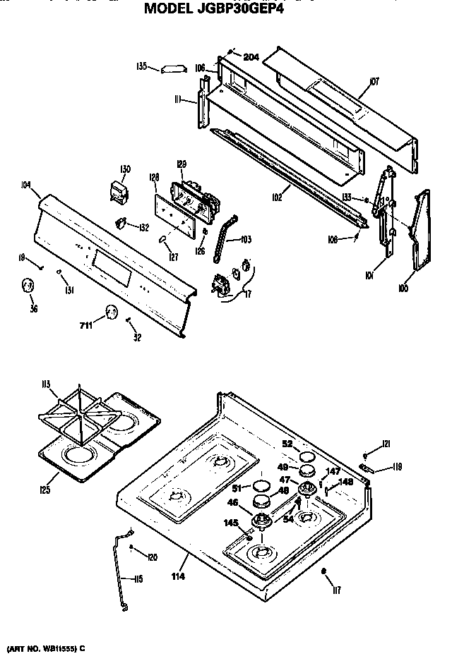 Control and cooktop
