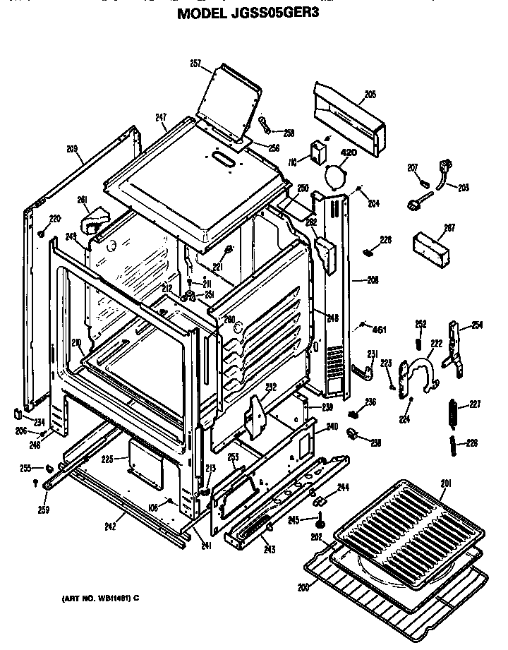 Oven cabinet