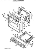 Oven door and broiler