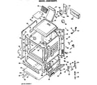 GE JGBS19GEP4 oven cabinet diagram