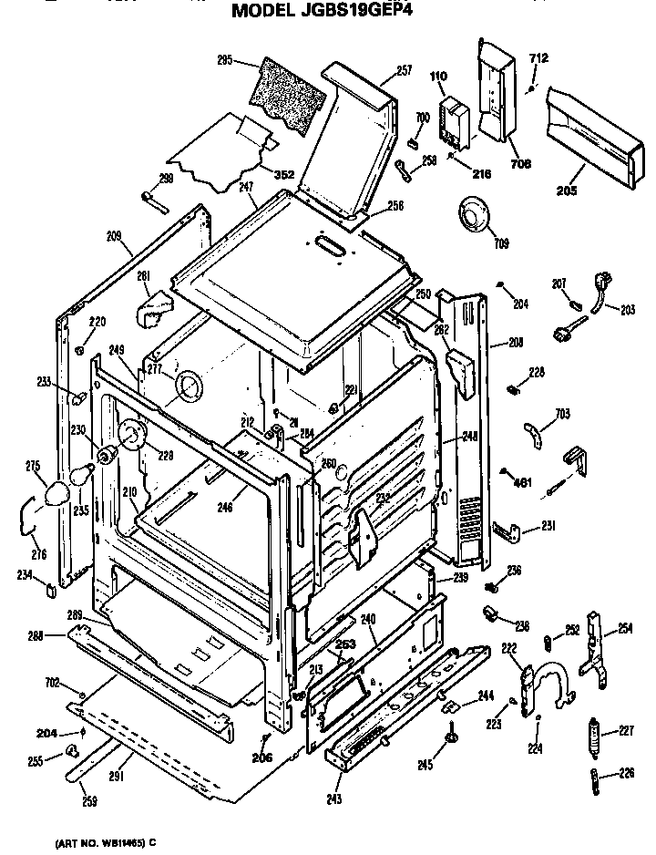 Oven cabinet