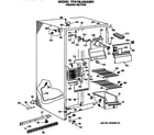 GE TFX19LASAWH freezer section diagram