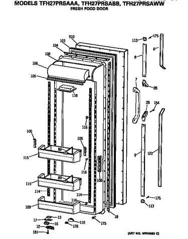 Refrigerator door