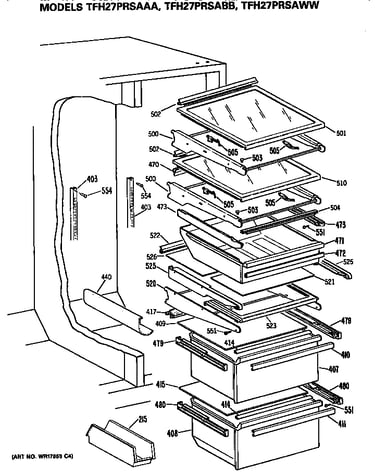Refrigeator shelves