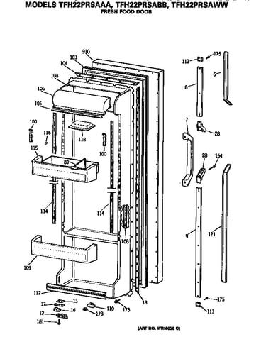Refrigerator door