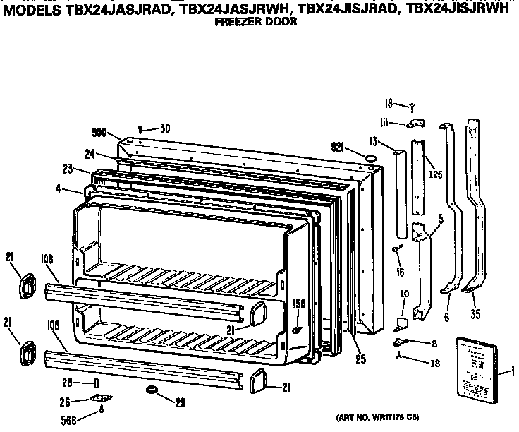 Freezer door
