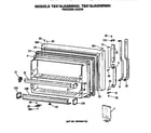 GE TBX19JASNRWH freezer door diagram