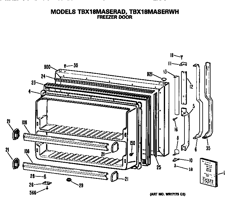 Freezer door