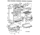 GE TBH25ZRERWH cabinet diagram